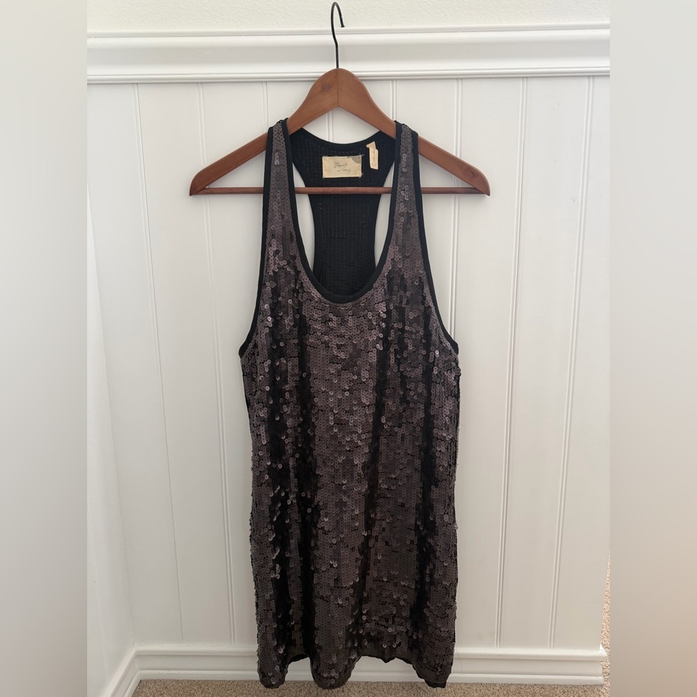 Elizabeth & James Sequin Racerback Mini Party Dress Great Condition - Size XS